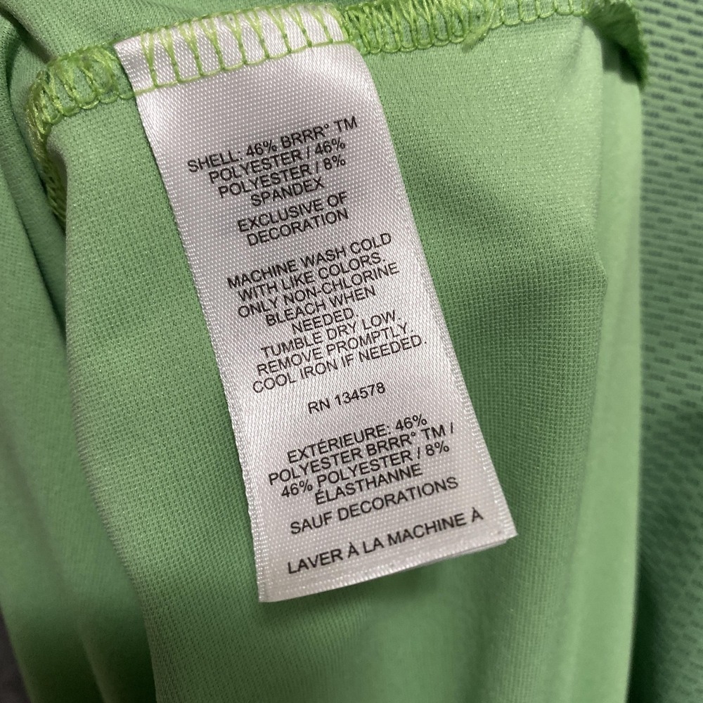 Jim Nantz Vineyard Vines Brrr Golf Polo Shirt Mens XL Green Performance Stretch - Picture 8 of 9